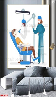 File tranh File gốc tranh in nha khoa NK323 (ảnh gốc) cho in ấn kỹ thuật số