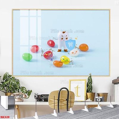 Download file tranh PSD File gốc tranh in nha khoa NK329 để chỉnh sửa