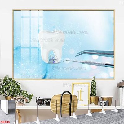 File ảnh File gốc tranh in nha khoa NK331 (gốc) in decal dán tường