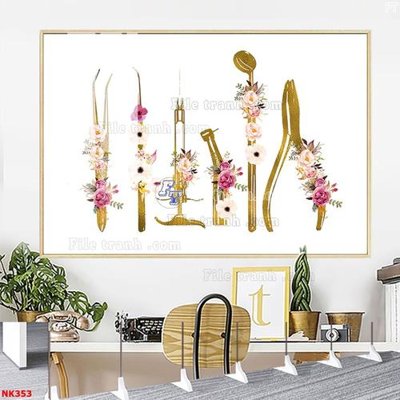 File tranh gốc File gốc tranh in nha khoa NK353 (bản quyền) Filetranh.com