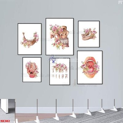 Ảnh gốc File gốc tranh in nha khoa NK382 (độ nét cao) in tráng gương