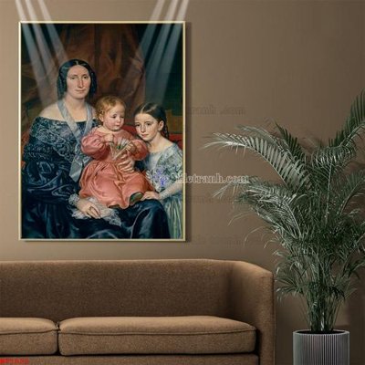 File in trần Tranh phục hưng nhân vật châu âu NT1023 (bản gốc) bầu trời