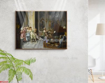 File ảnh Tranh phục hưng nhân vật châu âu NT1065 (gốc) in standee