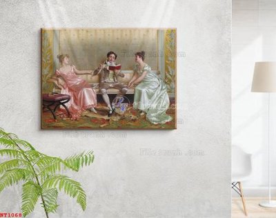 File ảnh gốc Tranh phục hưng nhân vật châu âu NT1068 (chuyên in mica)