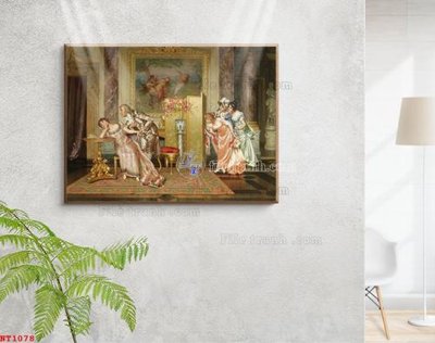 File ảnh Tranh phục hưng nhân vật châu âu NT1078 (gốc) in Hiflex