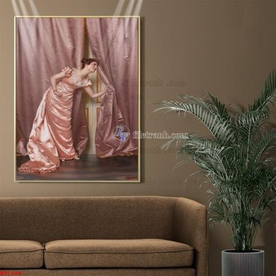 File in trần Tranh phục hưng nhân vật châu âu NT1084 (bản gốc) bầu trời