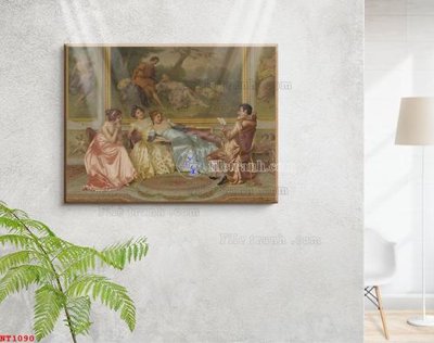 File PSD Tranh phục hưng nhân vật châu âu NT1090 (gốc) cho designer