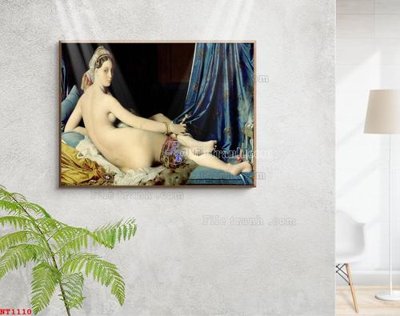 File gốc Tranh phục hưng nhân vật châu âu NT1110 (trang trí) phòng làm việc