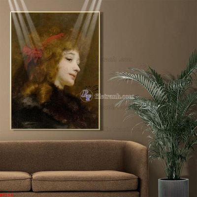 File gốc Tranh phục hưng nhân vật châu âu NT154 (in tráng gương) ốp tường