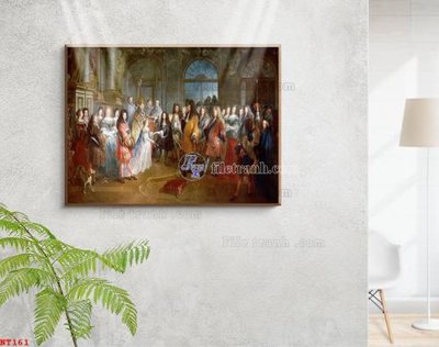 File in trần Tranh phục hưng nhân vật châu âu NT161 (bản gốc 3D) sống động