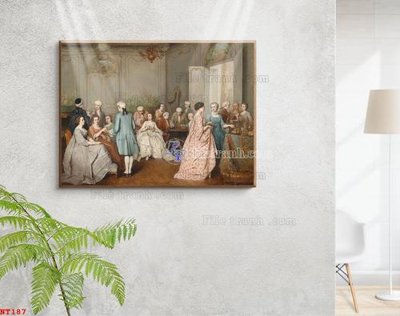 File gốc Tranh phục hưng nhân vật châu âu NT187 (ảnh chi tiết) để in trần