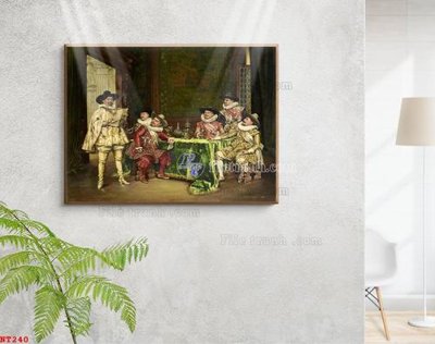 Tải file Tranh phục hưng nhân vật châu âu NT240 (PSD) cho in ấn quảng cáo