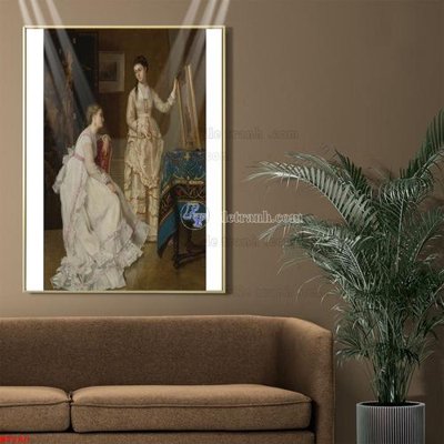 Download file gốc Tranh phục hưng nhân vật châu âu NT280 (in mica) trong suốt