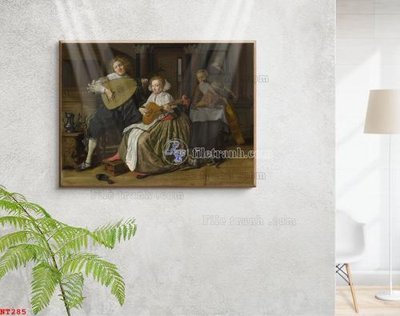 Tải file Tranh phục hưng nhân vật châu âu NT285 (gốc) để in ấn ngay