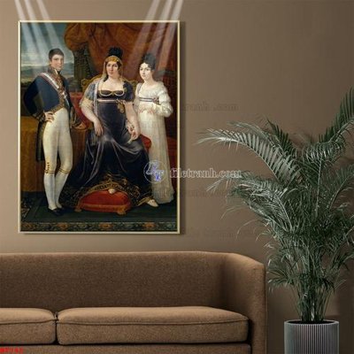 File in trần Tranh phục hưng nhân vật châu âu NT348 (file gốc) phong thủy