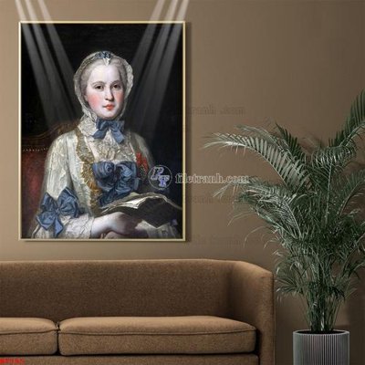 File gốc Tranh phục hưng nhân vật châu âu NT395 (in lụa) cao cấp