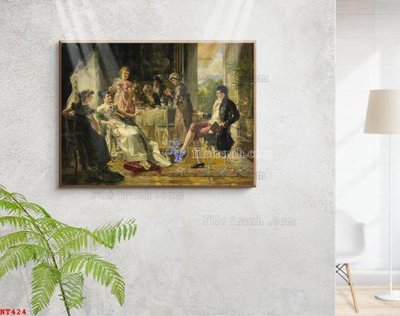 Tải file gốc Tranh phục hưng nhân vật châu âu NT424 (bản PSD) chỉnh sửa được