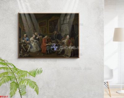 File gốc Tranh phục hưng nhân vật châu âu NT487 (in mica) làm quà tặng