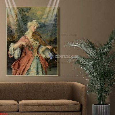 File tranh Tranh phục hưng nhân vật châu âu NT581 (bản gốc) in canvas