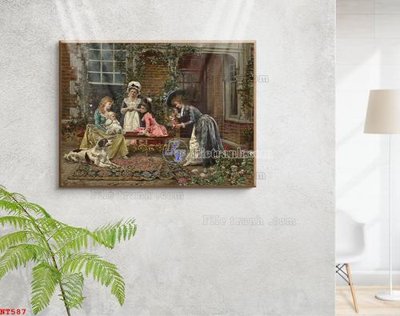 File in ấn Tranh phục hưng nhân vật châu âu NT587 (bản gốc) cao cấp