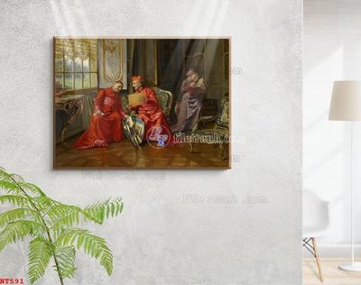 Download file gốc Tranh phục hưng nhân vật châu âu NT591 (in mica) trong suốt