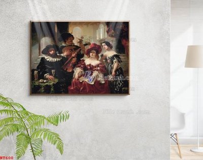 File tranh Tranh phục hưng nhân vật châu âu NT600 (ảnh gốc) cho in ấn kỹ thuật số