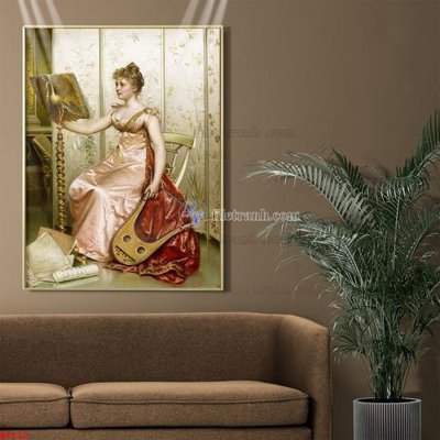 Hình ảnh file gốc in trần nhà Tranh phục hưng nhân vật châu âu NT620