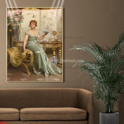 Download file gốc Tranh phục hưng nhân vật châu âu NT622 (in mica) trong suốt