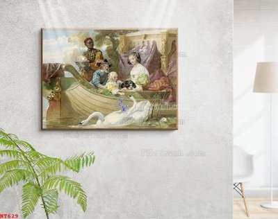 Tải file gốc Tranh phục hưng nhân vật châu âu NT629 (để in lụa)