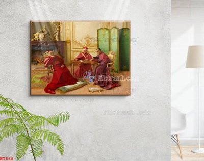 File gốc Tranh phục hưng nhân vật châu âu NT668 (ảnh chi tiết) để in ấn