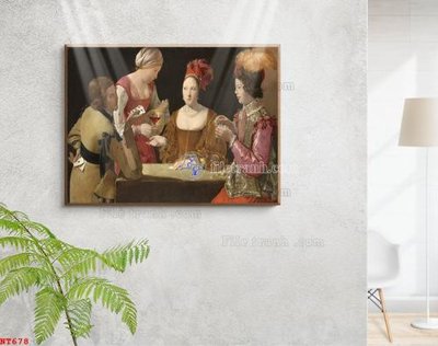 Download file gốc Tranh phục hưng nhân vật châu âu NT678 (in lụa) cao cấp