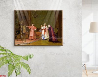 File in trần Tranh phục hưng nhân vật châu âu NT753 (file gốc) chủ đề vũ trụ