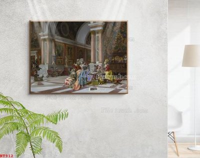 File gốc in ấn Tranh phục hưng nhân vật châu âu NT912 (sẵn sàng tải về)