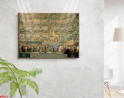 File gốc Tranh phục hưng nhân vật châu âu NT921 (dành cho trang trí nội thất)