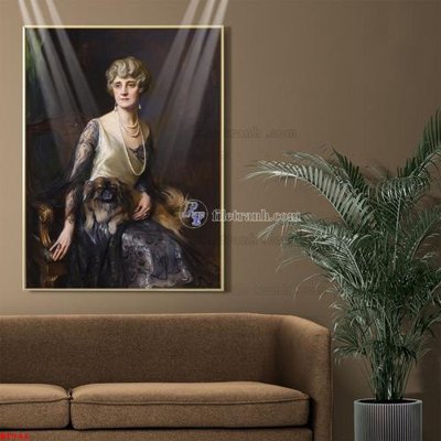 File gốc Tranh phục hưng nhân vật châu âu NT944 (in lụa) hoa văn cổ điển