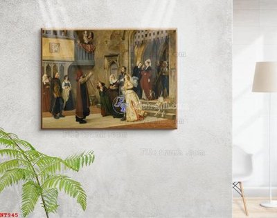 File gốc Tranh phục hưng nhân vật châu âu NT945 (dành cho quảng cáo)