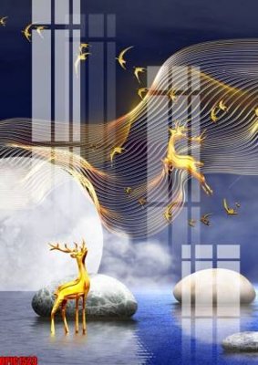 File ảnh file tranh bộ decor in treo tường tráng gương OPIC1523 (gốc) in poster