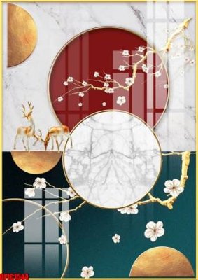 Tải file file tranh bộ decor in treo tường tráng gương OPIC1544 (gốc) làm file quảng cáo