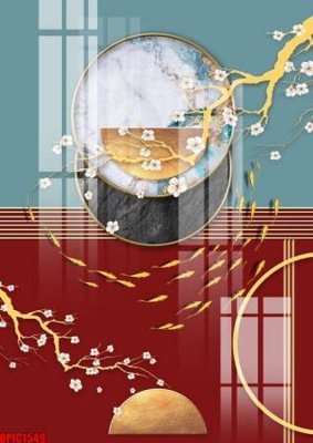 File gốc file tranh bộ decor in treo tường tráng gương OPIC1549 (ảnh rõ nét) để in