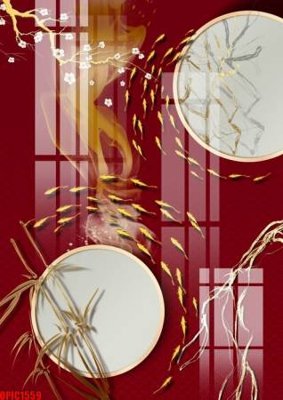 File tranh quảng cáo file tranh bộ decor in treo tường tráng gương OPIC1559 (file gốc) chuyên nghiệp
