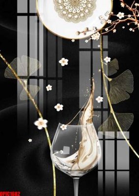 File gốc file tranh bộ decor in treo tường tráng gương OPIC1682 (PNG) chất lượng cao