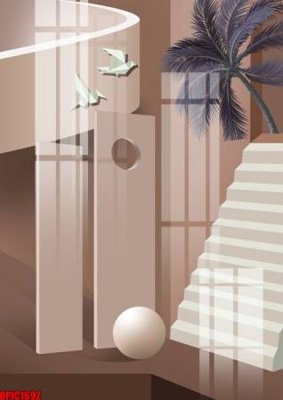 File gốc file tranh bộ decor in treo tường tráng gương OPIC1692 (PNG) chất lượng cao