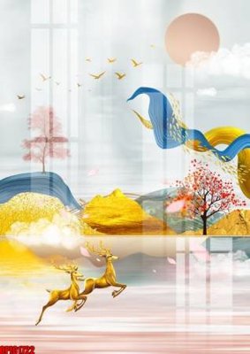 File gốc file tranh bộ decor in treo tường tráng gương OPIC1722 (PNG) chất lượng cao