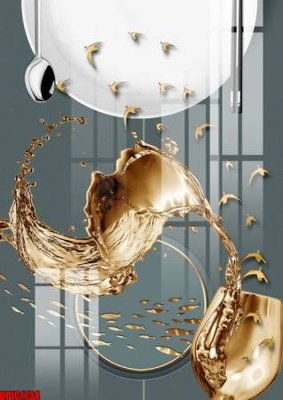 File gốc file tranh bộ decor in treo tường tráng gương OPIC1734 (chuẩn CMYK) cho nhà in