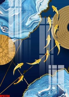 Chi tiết file gốc file tranh bộ decor in treo tường tráng gương OPIC1750 (cho in tráng gương)