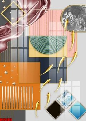 Download file gốc file tranh bộ decor in treo tường tráng gương OPIC1815 (in lụa) cao cấp