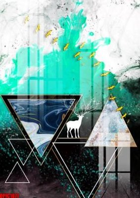 File in trần file tranh bộ decor in treo tường tráng gương OPIC1877 (bản gốc) phong cảnh