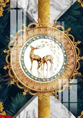 File gốc in ấn file tranh bộ decor in treo tường tráng gương OPIC1883 chuẩn màu CMYK