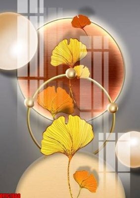 File in trần file tranh bộ decor in treo tường tráng gương OPIC1888 (file gốc) xuyên sáng