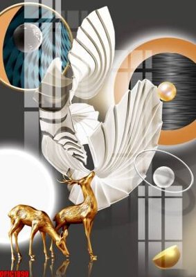 Tải file file tranh bộ decor in treo tường tráng gương OPIC1890 (gốc) in tranh tráng gương